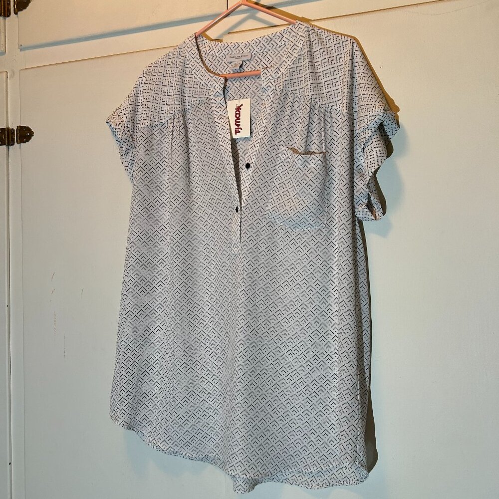 Carolina Belle Montreal Black& White Tunic NWT